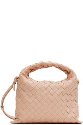 【関税込み】Bottega Veneta ピンク ミニ Hop バッグ Bottega Veneta: Pink Mini Hop Bag | SSENSE