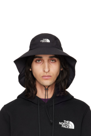 The North Face: Black Horizon Mullet Brimmer Bucket Hat | SSENSE