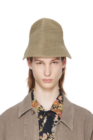 帽子 OUR LEGACY TOM TOM BUCKET HAT Our Legacy - Tom Tom Hat Uniform Olive Tousled Cotton