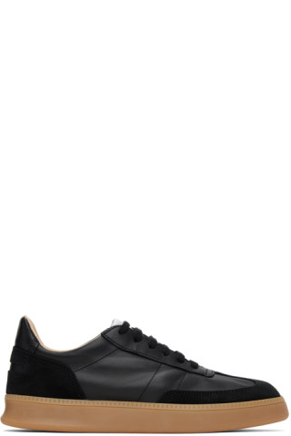 ★SPALWART★ Peach Low HS Sneakers Black 62039729999 6203972 Black Smash Low Nappa Suede Sneakers by Spalwart on Sale