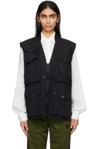 Black Field Vest by NEEDLES on Sale