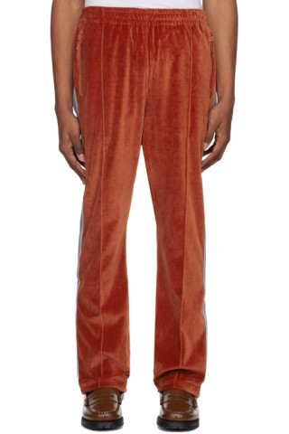 ナロー　XL オレンジ　24ss needles ニードルス　ニードルズ Needles/ニードルズ/ZIPPED TRACK PANT - POLY SMOOTH 24ss(XS