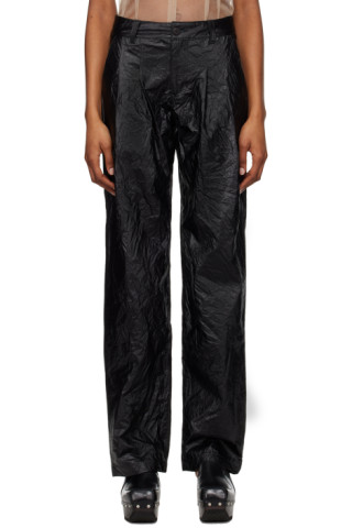 ECKHAUS LATTA ブラック ハーフパンツ 25 Eckhaus Latta Husk Cropped Trousers | Black | FARFETCH