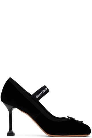 靴 Miu Miu Women's Brown and Black Ballet 靴 Miu Miu Women's Brown and Black Ballet MIU MIU Leopard