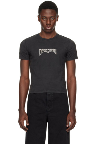 【関税込み】032c ブラック Luster 長袖トップス Black Luster T-Shirt by 032c on Sale