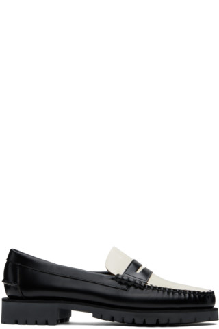 【関税込み】Sebago ブラック&ホワイト Dan Lug ローファー Sebagoのブラック&ホワイト Dan Lug ローファーがセール中