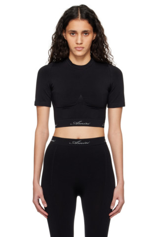 Black Jacquard Top by AMIRI on Sale