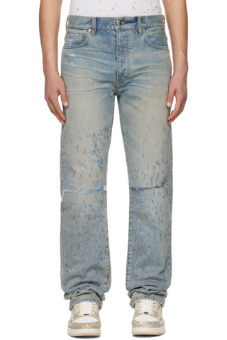 AMIRI: Blue Shotgun Jeans | SSENSE