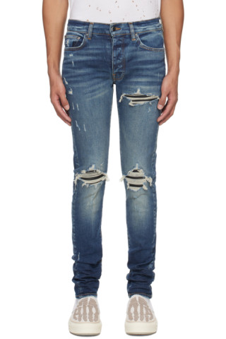 Blue MX1 Jeans by AMIRI on Sale Blue MX1 Jeans by AMIRI on Sale