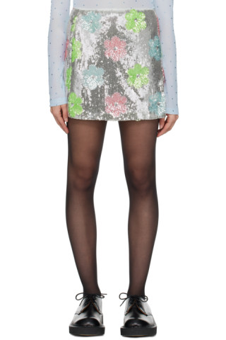 【関税込み】Anna Sui マルチカラー シークイン ミニスカート 241894F090005_1.jpg
