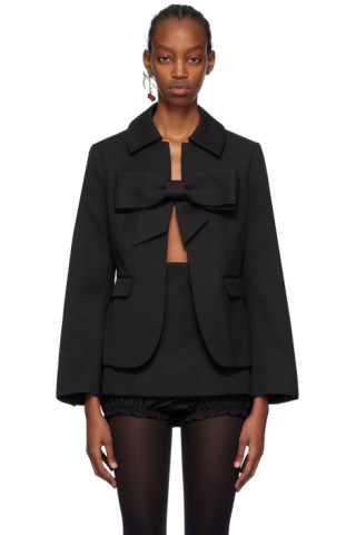 SHUSHU/TONG: SSENSE Exclusive Black Suit Blazer | SSENSE