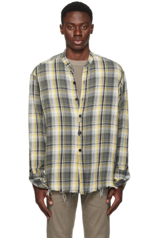 GREG LAUREN チェック柄 長袖シャツ サイズ2 【公式通販】