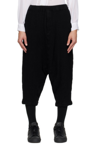 Black Comme des Garçonsのブラック ジッパーフライ トラウザー
