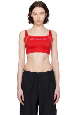 TWENTY MONTRÉAL Stretch-jacquard sports bra