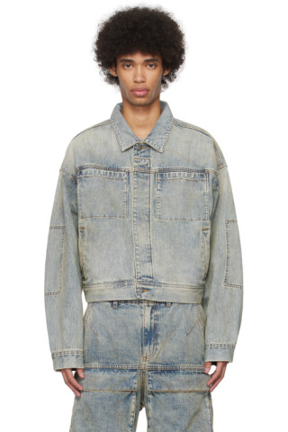 Blue Gem Denim Jacket by Entire Studios on Sale