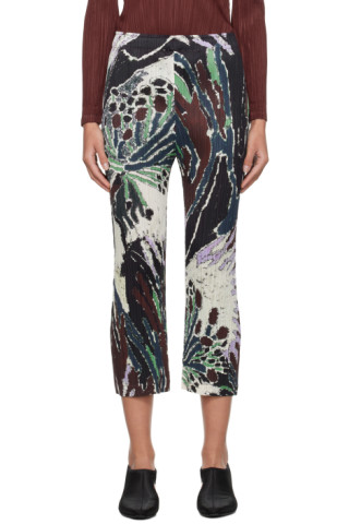 Pleats Please Issey Miyake: Multicolor Frosty Forest Trousers | SSENSE