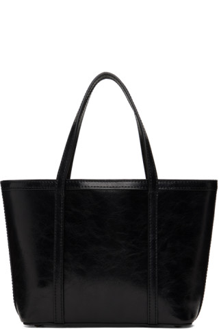【DUNST】CRINKLED LEATHER TOTE BAG★送料・関税込 Black Crinkled Leather Tote by Dunst on Sale