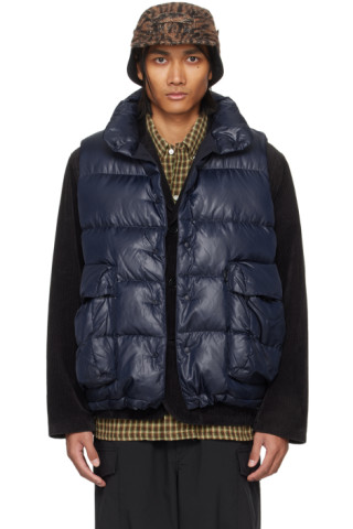 DAIWA PIER39: Navy Tech Backpacker Down Vest | SSENSE