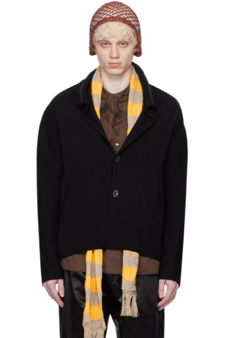 Black Ugo Blazer by Kiko Kostadinov on Sale Black Ugo Blazer by Kiko Kostadinov on Sale