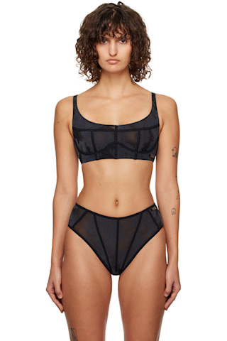 Black Savage X Fenty Edition C Longline Bra by Diesel on Sale