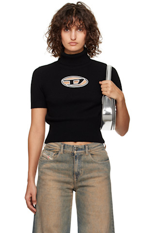 【新品タグ付き】DIESEL　M-ARGARET 半袖タートルネックニット S DIESEL】M-Argaret 半袖 セーター DIESEL タートルネックニット