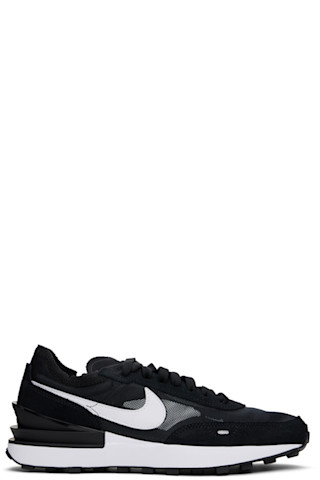 Black Waffle One Sneakers by Nike on Sale