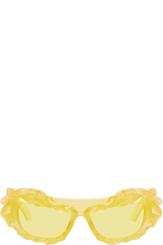 【関税込み】Ottolinger オレンジ ツイスト サングラス Orange Twisted Sunglasses by Ottolinger on Sale