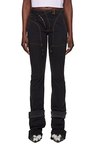 오토링거 오픈백 청바지