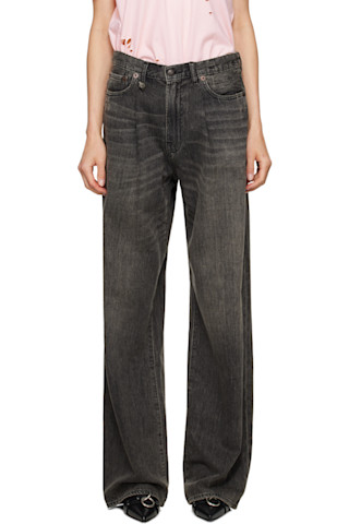 アパルトモン R13 DAMON PLEATED WIDE LEG DENIM R13 Jean Damon Pleated Wide Leg – Weber Linen Indigo