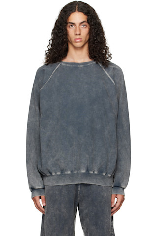 Acid Wash Zip Shabby Hoodie Gray Shabby Sweatshirt By Omar Afridi
