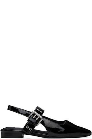 rag&bone エナメルスリングバックシューズ 黒 36