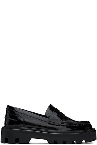 【関税込み】rag & bone ブラック Quinn レザー ローファー Black Quinn Loafers by rag & bone on Sale