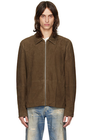 MELROSE ダークブラウン レディース本革ジャケットスペイン製