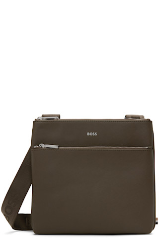 【関税込み】BOSS ブラウン Envelope エンボスロゴ バッグ Brown Envelope Logo Detail Bag by BOSS on Sale