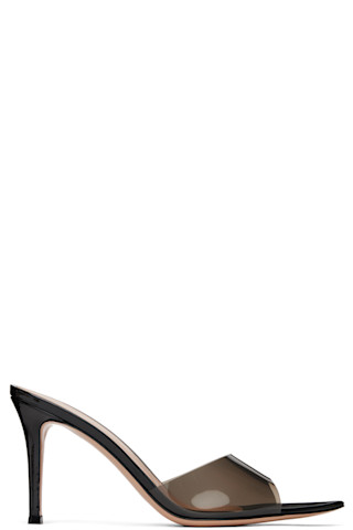 【関税込み】Gianvito Rossi ブラック Elle 85 ミュール Gianvito Rossiのブラック Elle 85 ミュールがセール中