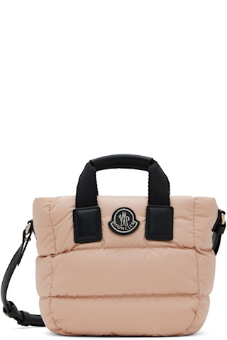【関税込み】Moncler ピンク マイクロ Caradoc トートバッグ Moncler: ピンク マイクロ Caradoc トートバッグ | SSENSE 日本
