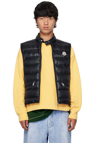 Moncler: Navy Gui Down Vest SSENSE 대한민국