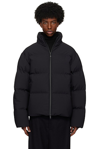 Moncler: ブラック Misonet ショート ダウンジャケット | SSENSE Moncler: ブラック Misonet ショート ダウンジャケット | SSENSE