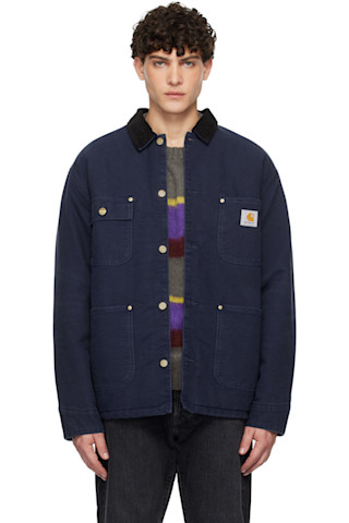 カーハート OG CHORE COAT Mサイズ ブルー Carhartt WIP カバーオール OG CHORE COAT メンズ : ZOZOTOWN