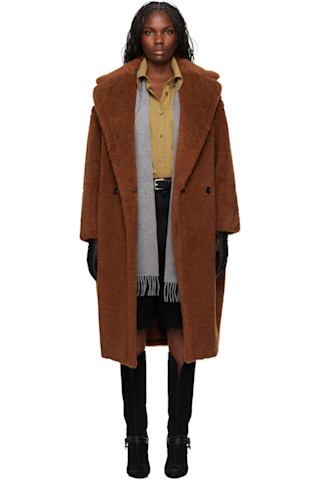 【関税＆送料込み】Max Mara Tedgirl Clothing Max Mara Tedgirl Coat in Beige | FWRD