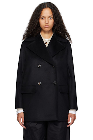 Black Kent Short Peacoat by Max Mara on Sale Black Kent Short Peacoat by Max Mara on Sale