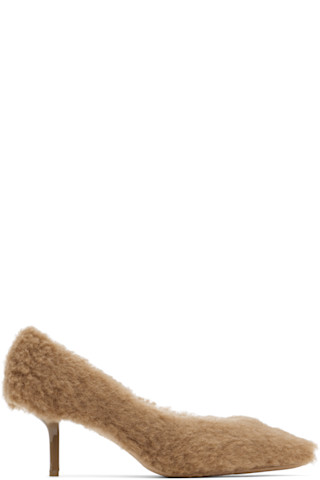 DT MaxMara ★ スエード製 パンプス INFERNO 3色 Max Maraのタン Teddy パンプスがセール中