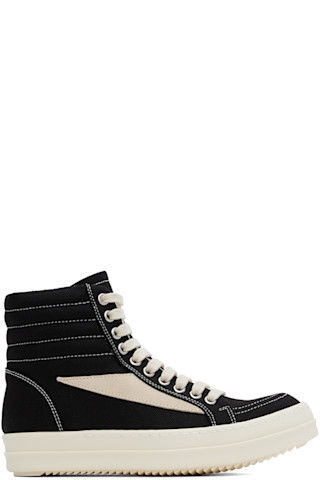 Black Porterville High Vintage Sneaks Sneakers by Rick Owens Black Porterville High Vintage Sneaks Sneakers by Rick Owens