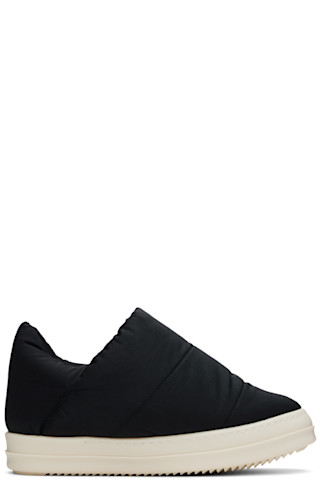 靴 Rick Owens rick owensGeth Puffer 42 Black Rick Owens Geth Puffer Slides | SVD