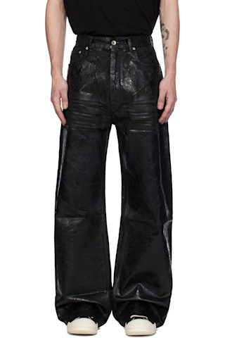 【関税込み】Rick Owens ブラック Geth ジーンズ Black Porterville Geth Jeans by Rick Owens DRKSHDW on Sale
