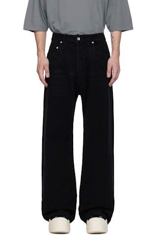 Rick Owens DRKSHDWのブラック Porterville Geth トラウザーズがセール中