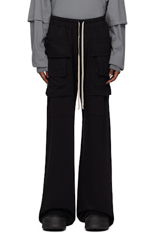 Rick Owens DRKSHDWのブラック Porterville Creatch ドロー Rick Owens DRKSHDWのブラック Porterville Creatch ドロー