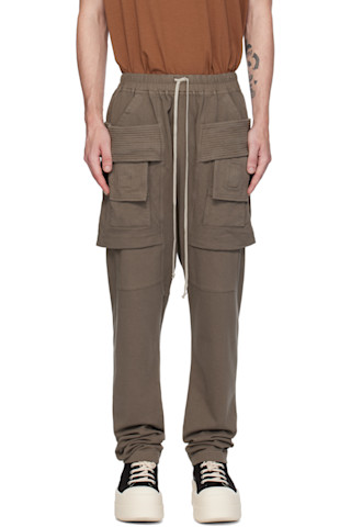 Gray Porterville Creatch Drawstring Cargo Pants by Rick Gray Porterville Creatch Drawstring Cargo Pants by Rick
