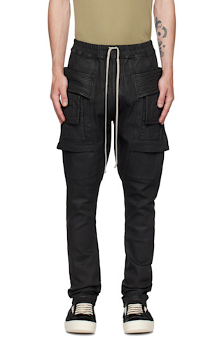 Black Creatch Cargo Pants by Rick Owens DRKSHDW on Sale Black Creatch Cargo Pants by Rick Owens DRKSHDW on Sale
