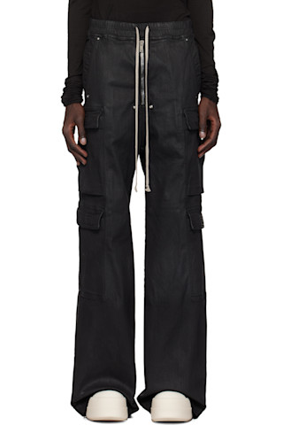 Black Porterville Double Cargo Jumbo Belas Denim Cargo Pants Black Porterville Double Cargo Jumbo Belas Denim Cargo Pants